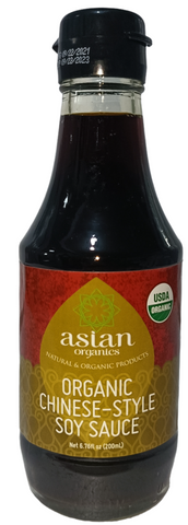 Chinese Style Soy Sauce, Asian Organics 200ml