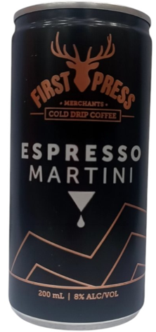 Cold Drip Coffee First Press, Espresso Martini, 8% Alcohol 200ML