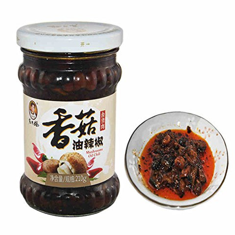 Lao Gan Ma Oil Chili Condiment with Mushroom 210g